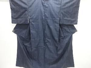 よろけ縞模様織出し本場泥大島紬着物